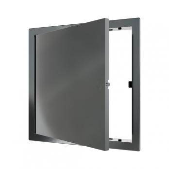 Люк ревизионный пластиковый нажимной  224*224 с  фланцем 200*200  L2020N Gray EVECS