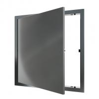 Люк ревизионный пластиковый нажимной  327*327 с  фланцем 300*300  L3030N Gray EVECS