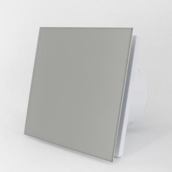 Панель для вентилятора AEON 179x179 D100/125 стекло матовое Silver clear серебристое DICITI