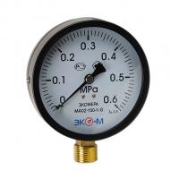 Манометр 100х1/2''  6 бар МД02 (нижн радиал подкл, корпус сталь, минстекло) ЭКОМЕРА