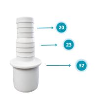 32 Адаптер для подключения слива быт/техники (20*23)