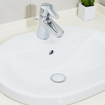 Пробка для ванны белая D45мм ПВХ