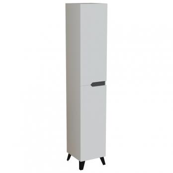 Пенал "ОРИОН-35" универсальный 2 створки белый/графит (350*1920*320) (ПВХ)