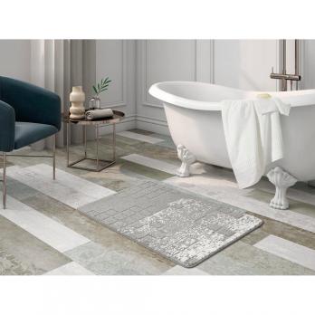 Коврик д/ванной Shahintex Vintage  60*100 серый (01)