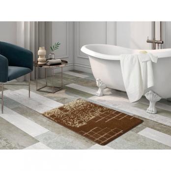 Коврик д/ванной Shahintex Vintage  60*100 шоколадный (01)