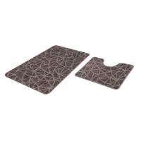 Набор ковриков д/ванной  Shahintex PP 60*100+60*50 мокко (01)