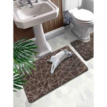 Набор ковриков д/ванной  Shahintex PP 60*100+60*50 мокко (01)