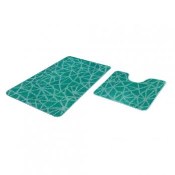 Набор ковриков д/ванной  Shahintex PP 60*100+60*50 мятный (01)