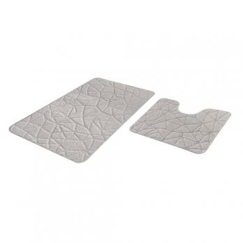 Набор ковриков д/ванной  Shahintex PP 60*100+60*50 перламутр (01)