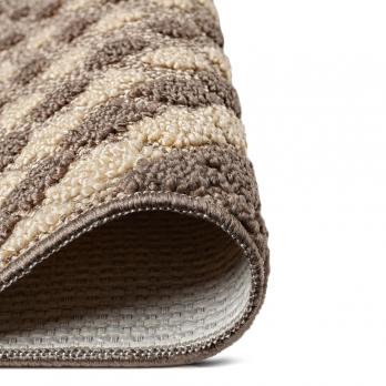 Набор ковриков д/ванной Shahintex LOOP ITALIANO  50*80+50*50 "волна" кофе с молоком