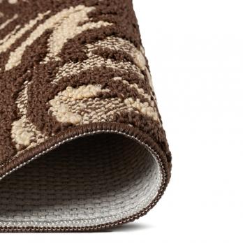 Набор ковриков д/ванной Shahintex LOOP ITALIANO  50*80+50*50 "джунгли" шоколадный