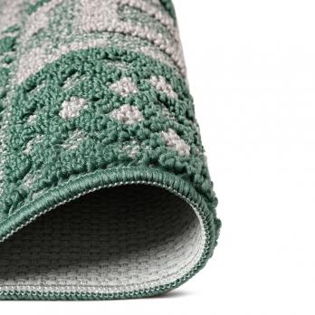 Набор ковриков д/ванной Shahintex LOOP ITALIANO  50*80+50*50 "мозаика" зеленый