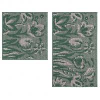 Набор ковриков д/ванной Shahintex LOOP ITALIANO  50*80+50*50 "цветы" зеленый