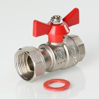 Кран шаровой с накидной гайкой 3/4"x1" вн.-вн.бабочка  VALTEC VT.241