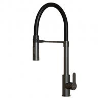 Смеситель для кухни 35k MIXLINE MLSS-0402BL черный гибкий излив магнит, п/гайку ЧЕРНЫЙ ГРАФИТ