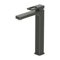 Смеситель для раковины 35к G1017-92 GAPPO литой, высокий, п/гайку, ОРУЖЕЙНАЯ СТАЛЬ