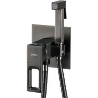 Смеситель с гигиенической лейкой 35к G7217-9  GAPPO встраиваемый, ОРУЖЕЙНАЯ СТАЛЬ