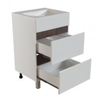 Тумба д/ванной "БРИКС-50" 2 ящ. белый/дуб вотан под рак."Breeze 50" меб. (Sanita Luxe) (ПВХ)(разбор)