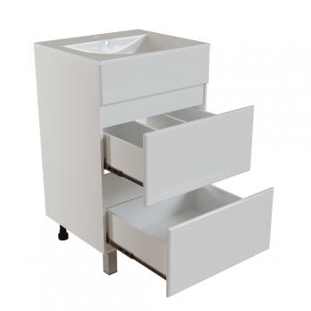 Тумба д/ванной "БРИКС-50" 2 ящ. под раковину "Breeze 50" меб. (Sanita Luxe) (ПВХ)(разбор)