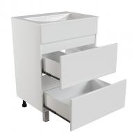 Тумба д/ванной "БРИКС-60" 2 ящ. под раковину "Breeze 60" меб. (Sanita Luxe) (ПВХ)(разбор)