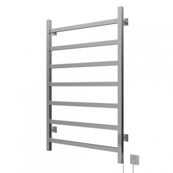 Полотенцесушитель MIXLINE FAVORITE  80х50 (таймер, 416 Вт, 7 перекладин) электрический МАТОВЫЙ ХРОМ
