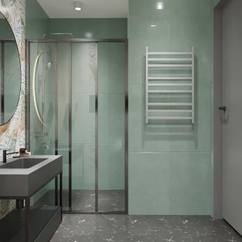 Полотенцесушитель MIXLINE FAVORITE  80х50 г2 (таймер,499 Вт,9 перекладин) электрический МАТОВЫЙ ХРОМ