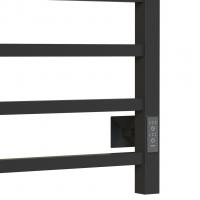 Полотенцесушитель MIXLINE FORTUNE  80х50 (таймер, 560 Вт, 7 перекладин + ПОЛКА) электрический ГРАФИТ