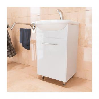 Тумба д/ванной "АлАн-45" белый, правая под раковину Уют-45 (Rosa) (ЛДСП) (разбор)