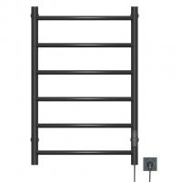 Полотенцесушитель MIXLINE CAPELLA  80х50 (таймер, 253 Вт, 6 перекладин) электрический ГРАФИТ