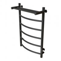 Полотенцесушитель MIXLINE CAPELLA  80х50 (таймер, 336Вт, 5 перекладин + ПОЛКА) электрический ГРАФИТ