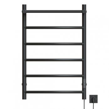 Полотенцесушитель MIXLINE CAPELLA  80х50 (таймер, 336Вт, 5 перекладин + ПОЛКА) электрический ГРАФИТ