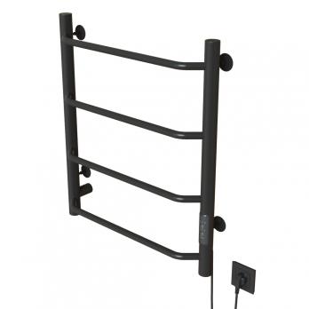 Полотенцесушитель MIXLINE MIRA  60х50 (таймер, 201 Вт, 4 перекладины) электрический ГРАФИТ