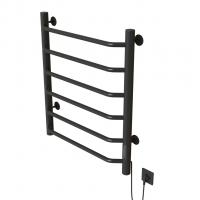 Полотенцесушитель MIXLINE MIRA  80х50 (таймер, 253 Вт, 6 перекладин) электрический ГРАФИТ