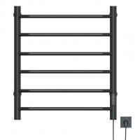 Полотенцесушитель MIXLINE MIRA  80х50 (таймер, 253 Вт, 6 перекладин) электрический ГРАФИТ