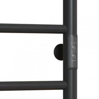 Полотенцесушитель MIXLINE VEGA  80х50 (таймер, 289 Вт, 6 перекладин) электрический ГРАФИТ