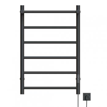 Полотенцесушитель MIXLINE VEGA  80х50 (таймер, 318Вт, 5 перекладин + ПОЛКА) электрический ГРАФИТ