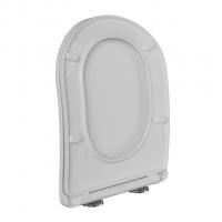 Сиденье для унитаза  WAVE SILUET дюропласт, микролифт, БЕЛЫЙ глянец