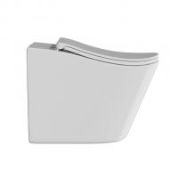Унитаз подвесной анатомический WAVE SILUET Tornado3.0 сид. дюропласт, м/л, быстр, БЕЛЫЙ глянец (XL)
