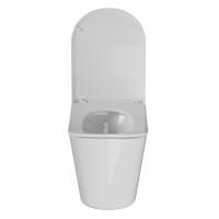 Унитаз подвесной анатомический WAVE SILUET Tornado3.0 сид. дюропласт, м/л, быстр, БЕЛЫЙ глянец (XL)