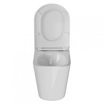 Унитаз подвесной анатомический WAVE SILUET Tornado3.0 сид. дюропласт, м/л, быстр, БЕЛЫЙ глянец (XL)