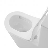 Унитаз-компакт анатомический WAVE SILUET Tornado3.0 гор,ниж,2-кн.арм,дюро,м/л,быстр,БЕЛЫЙ глянец