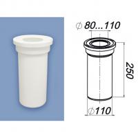 Труба фановая прямая 110  L250 Т110.00.00 Уклад