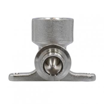 Уголок аксиальный 16 (2,2) х 1/2'' c внутренней резьбой с креплением VRT®