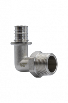 Уголок аксиальный 20 (2,8) х 3/4'' с наружной резьбой VRT®