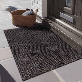 Коврик влаговпитывающий "Лабиринт" 50*100 см мокко, ворс 5мм