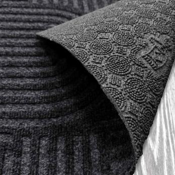 Коврик влаговпитывающий "Лабиринт" 50*100 см черный гранит, ворс 5мм