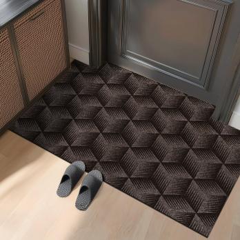 Коврик влаговпитывающий "Фокус" 50*100 см мокко, ворс 5мм