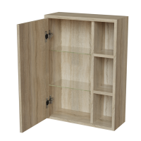 Зеркальный шкаф "МИЛТОН-50" Дуб сонома (ЛДСП)