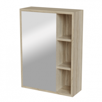 Зеркальный шкаф "МИЛТОН-50" Дуб сонома (ЛДСП)