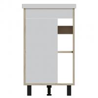 Тумба д/ванной "МИЛТОН-50" Дуб сонома/белый под рак. Фостер 50 (Kirovit) (ЛДСП /ПВХ)